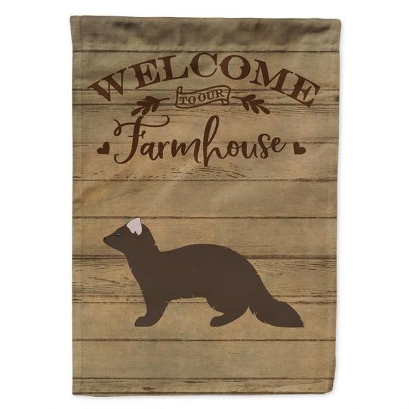 Carolines Treasures CK6813GF Sable Marten Welcome Garden Size Outdoor-Flags, Multicolor