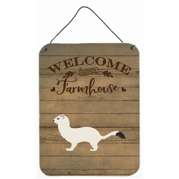Carolines Treasures Stoat Short-Tailed Weasel Welcome Door Hanging Prints wall-decor, Multicolor