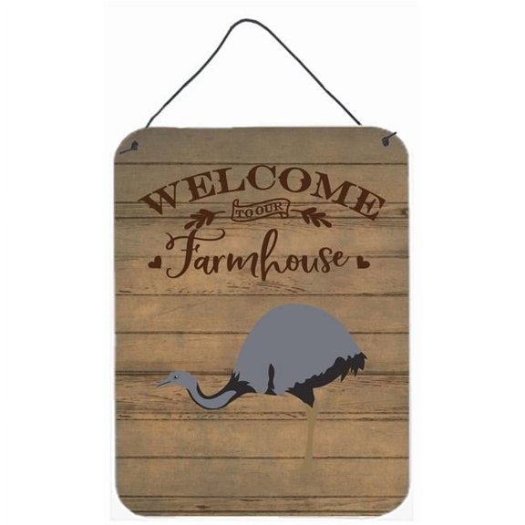 Caroline's Treasures CK6867DS1216 Rhea Welcome Wall or Door Hanging Prints, 12x16, multicolor