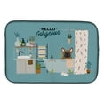 thumbnail image 1 of Carolines Treasures CK7435DDM Brown French Bulldog in Bathtub Dish Drying Mat 14 x 21" multicolor, 1 of 7