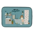 thumbnail image 1 of Caroline's Treasures CK7453DDM Russian Spaniel in Bathtub Dish Drying Mat, 14 x 21", multicolor, 1 of 4