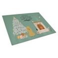 thumbnail image 1 of Carolines Treasures CK7632LCB Tan Poodle Christmas Everyone Glass Cutting Board Large 12H x 16W multicolor, 1 of 3