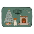 thumbnail image 1 of Wire Fox Terrier Christmas Everyone Dish Drying Mat, 1 of 7