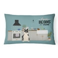 thumbnail image 1 of Carolines Treasures CK7733PW1216 Russo-European Laika Spitz Kitchen Scene Canvas Fabric Decorative Pillow 12H x16W, 1 of 4