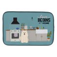 thumbnail image 1 of Samoyed Kitchen Scene Dish Drying Mat, 1 of 7