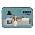 thumbnail image 1 of Russian Spaniel Kitchen Scene Dish Drying Mat, 1 of 7