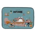 thumbnail image 1 of Piebald French Bulldog Sweet Home Dish Drying Mat, 1 of 7