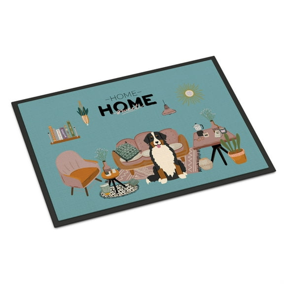 Bernese Mountain Dog Sweet Home Indoor or Outdoor Mat 18x27 CK7881MAT