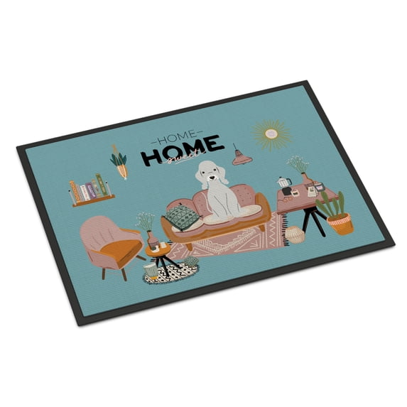 Blue Bedlington Terrier Sweet Home Indoor or Outdoor Mat 18x27 CK7935MAT