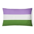 thumbnail image 1 of Carolines Treasures CK7994PW1216 Genderqueer Pride Canvas Fabric Decorative Pillow 12H x16W multicolor, 1 of 4