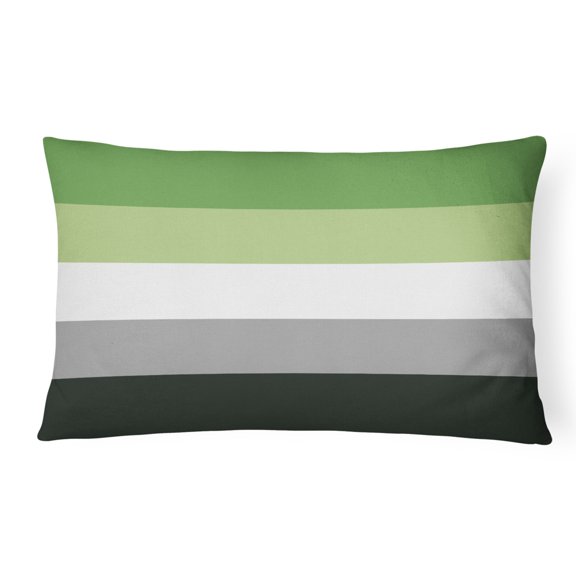 Carolines Treasures CK8000PW1216 Aronmantic Pride Canvas Fabric Decorative Pillow 12H x16W multicolor