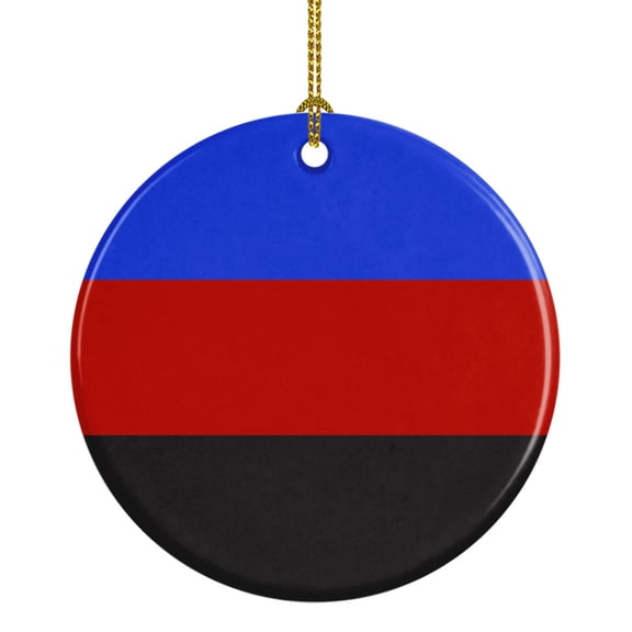 Polyamorous Pride Ceramic Ornament