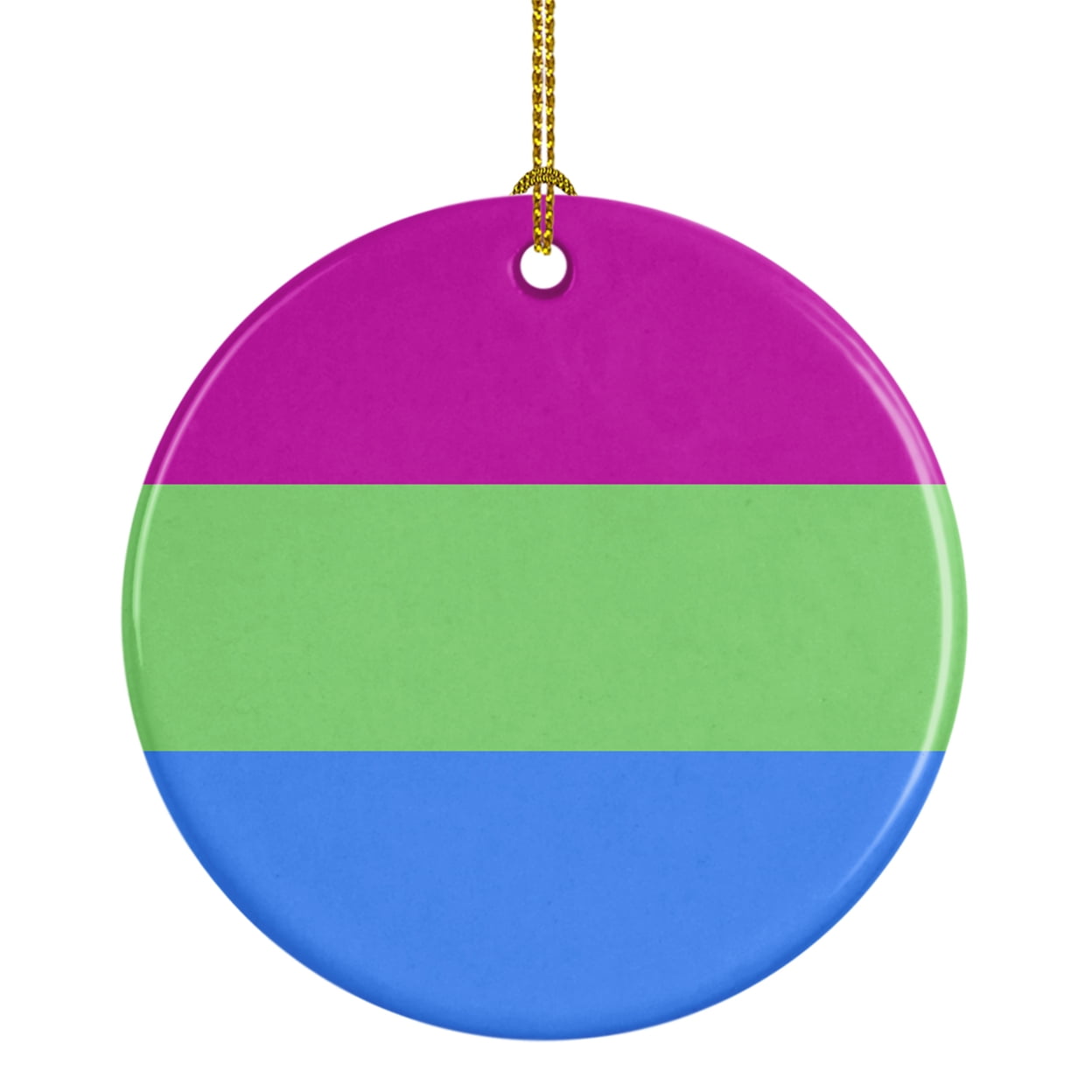 Polisexual Pride Ceramic Ornament
