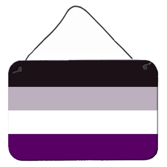 Carolines Treasures CK8009DS812 Asexual Pride Wall or Door Hanging Prints 8x12 multicolor