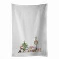 thumbnail image 1 of Carolines Treasures CK8106WTKT 28 x 19 in. Unisex Corgi Tricolor & Puppy with Christmas Wonderland White Dish Towels Kitchen Towel - Set of 2, 1 of 3