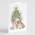 thumbnail image 1 of Carolines Treasures CK8214GCA7P Bulldog English Bulldog Puppy Christmas Presents and Tree Greeting Cards and Envelopes, 1 of 3