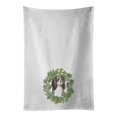thumbnail image 1 of Carolines Treasures CK8836WTKT 28 x 19 in. Unisex Cavalier Spaniel Tricolor Christmas Wreath White Dish Towels Kitchen Towel - Set of 2, 1 of 3