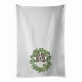 thumbnail image 1 of Carolines Treasures CK8916WTKT 28 x 19 in. Unisex English Springer Spaniel Liver & White Christmas Wreath White Dish Towels Kitchen Towel - Set of 2, 1 of 3