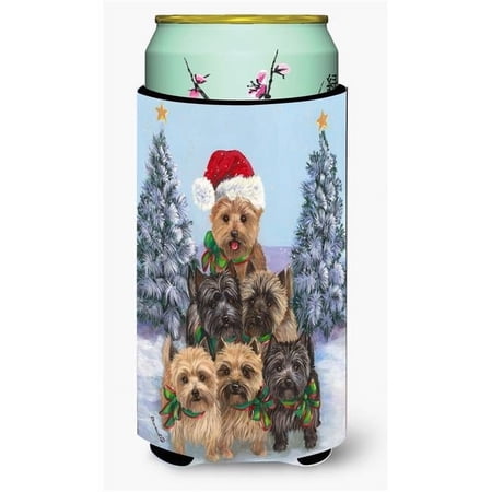 Carolines Treasures Cairn Terrier Christmas Family Tree Tall Boy Hugger Tall Boy multicolor