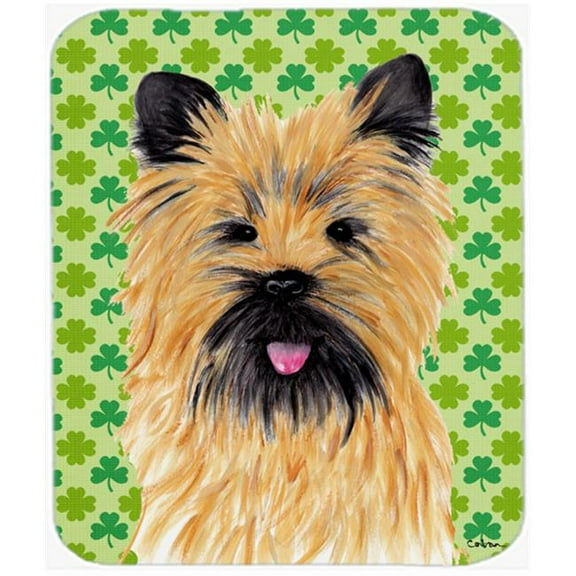 Carolines Treasures Cairn Terrier St. Patrick's Day Shamrock Portrait Mouse Pad