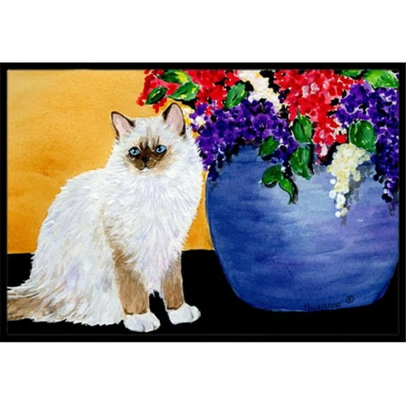 Carolines Treasures Cat - Ragdoll Doormat - 24 x 36 in.