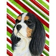 thumbnail image 1 of Carolines Treasures  Cavalier Spaniel Candy Cane Holiday Christmas Garden Size Flag, 1 of 1