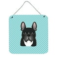 thumbnail image 1 of Carolines Treasures Checkerboard Blue French Bulldog Wall or Door Hanging Prints 6x6 multicolor, 1 of 1