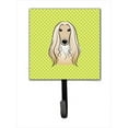 thumbnail image 1 of Carolines Treasures Checkerboard Lime Green Afghan Hound Leash or Key Holder 7Hx4.25W multicolor, 1 of 2