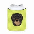 thumbnail image 1 of Carolines Treasures Checkerboard Lime Green Longhair Black and Tan Dachshund Can or Bottle Hugger Can Hugger multicolor, 1 of 1