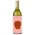 thumbnail image 1 of Carolines Treasures Checkerboard Pink Longhair Red Dachshund Wine Bottle Beverage Insulator Hugger Wine Bottle, 1 of 1