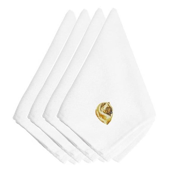 Carolines Treasures Chow Chow Embroidered Napkins