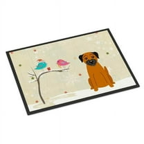 Carolines Treasures BB2511JMAT Christmas Presents Between Friends Border Terrier Indoor or Outdoor Mat, 24 x 0.25 x 36 in.