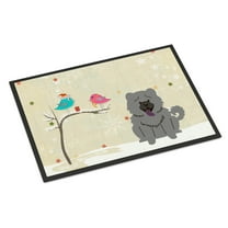 Carolines Treasures BB2611JMAT Christmas Presents Between Friends Chow Chow Blue Indoor or Outdoor Mat, 24 x 0.25 x 36 in.