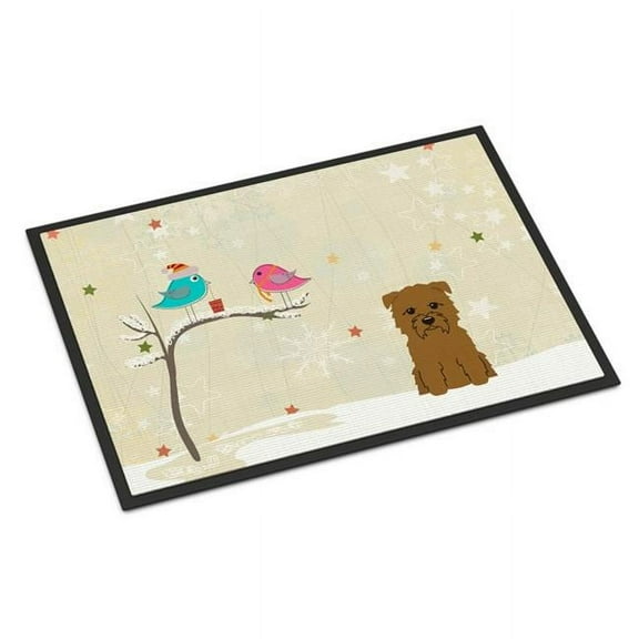 Carolines Treasures BB2532JMAT Christmas Presents Between Friends Glen of Imal Tan Indoor or Outdoor Mat, 24 x 0.25 x 36 in.