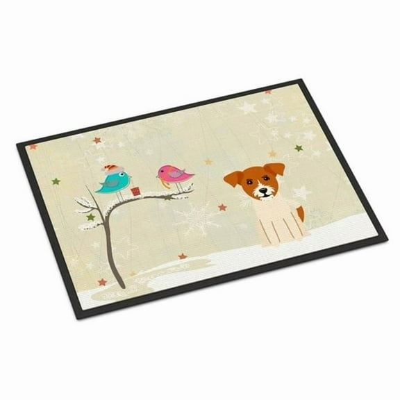 Carolines Treasures BB2580JMAT Christmas Presents Between Friends Jack Russell Terrier Indoor or Outdoor Mat, 24 x 0.25 x 36 in.