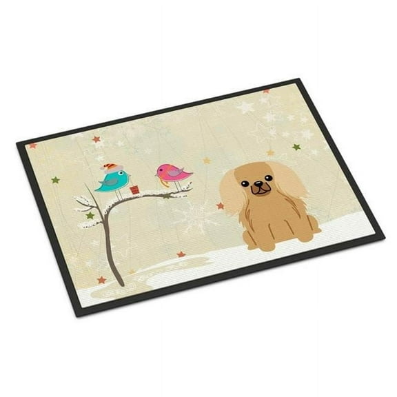 Carolines Treasures BB2576JMAT Christmas Presents Between Friends Pekingnese Fawn Sable Indoor or Outdoor Mat, 24 x 0.25 x 36 in.