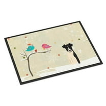 Carolines Treasures BB2570MAT Christmas Presents Between Friends Smooth Fox Terrier Indoor or Outdoor Mat, 18 x 0.25 x 27 in.