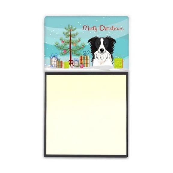 Carolines Treasures Christmas Tree & Border Collie Sticky Note Holder