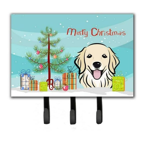 Carolines Treasures Christmas Tree & Golden Retriever Leash or Key Holder