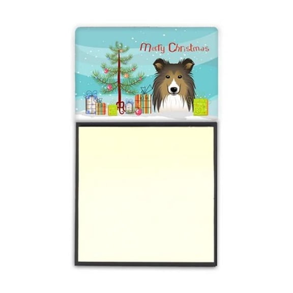 Carolines Treasures Christmas Tree & Sheltie Sticky Note Holder