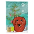 thumbnail image 1 of Christmas Tree and Longhair Red Dachshund Flag Garden Size BB1586GF, 1 of 3