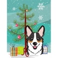 thumbnail image 1 of Caroline's Treasures BB1627GF Christmas Tree and Tricolor Corgi Flag Garden Size , Small, multicolor, 1 of 3