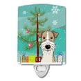 thumbnail image 1 of Carolines Treasures Christmas Tree and Wire Haired Fox Terrier Ceramic Night Light 6x4x3 multicolor, 1 of 2