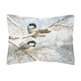 thumbnail image 1 of Carolines Treasures Coal Tits Fabric Decorative Pillow, 1 of 3