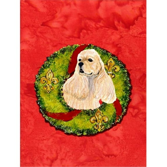 Carolines Treasures Cocker Spaniel Flag Canvas House Size