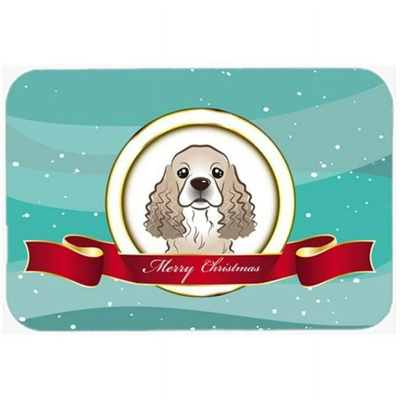 Carolines Treasures Cocker Spaniel Merry Christmas Mouse Pad- Hot Pad & Trivet