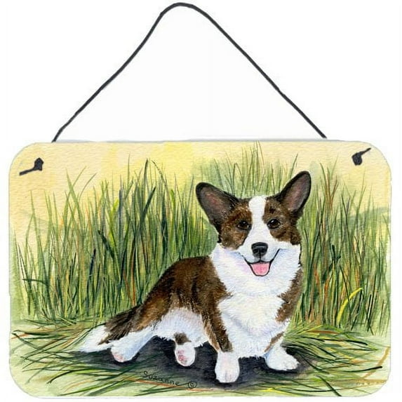 Carolines Treasures SS8004DS812 Corgi Indoor Aluminum Metal Wall or Door Hanging Prints, 8 x 12", Multicolor