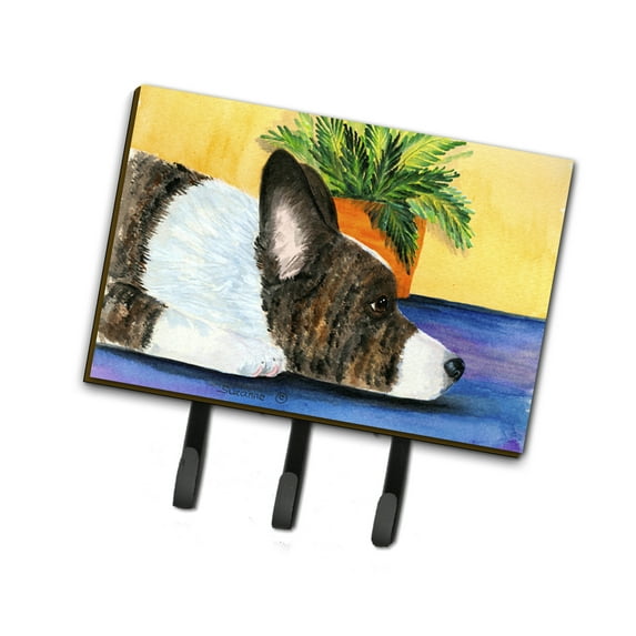 Carolines Treasures SS8190TH68 Corgi Leash Holder or Key Hook, Large, Multicolor