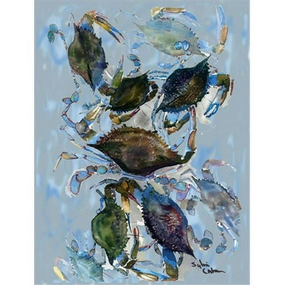 Carolines Treasures Crab Flag Garden Size