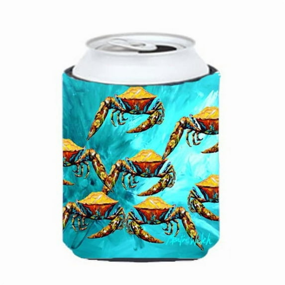 Carolines Treasures Crab Lotta Crabs Can or Bottle Beverage Insulator Hugger Can Hugger multicolor